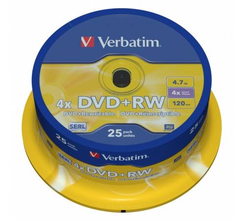 Диск DVD+R Verbatim 4.7Gb 16x Cake Box (10шт) (43498) Диск DVD+R Verbatim 4.7Gb 16x Cake Box (10шт) (43498)