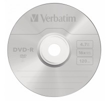 Диск DVD-R Verbatim 4.7Gb 16x Cake Box (10шт) (43523)