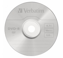 Диск DVD-R Verbatim 4.7Gb 16x Cake Box (50шт) (43548)