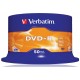 Диск DVD-R Verbatim 4.7Gb 16x Cake Box (50шт) (43548)