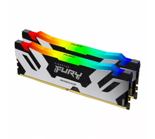 Оперативная память Kingston DDR5 96GB 6000MT/s DDR5 CL32 DIMM (Kit of 2) FURY Renegade RGB XMP (KF560C32RSAK2-96)