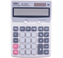 Калькулятор настольный Deli Core E1507 светло-серый 12-разр.