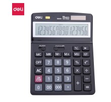 Калькулятор настольный Deli E39259 черный 16-разр.