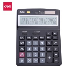 Калькулятор настольный Deli E39259 черный 16-разр.