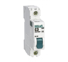 Выключатель автоматический модульный 1п C 3А 4.5кА ВА-101 DEKraft 11051DEK
