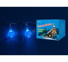 Гирлянда светодиодная Брильянты с контроллером 20 светодиодов 2,8 м синяя IP20 провод прозрачный ULD-S0280-020/DTA BLUE IP20 DIAMONDS