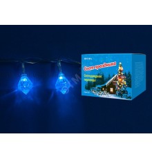 Гирлянда светодиодная Брильянты с контроллером 20 светодиодов 2,8 м синяя IP20 провод прозрачный ULD-S0280-020/DTA BLUE IP20 DIAMONDS