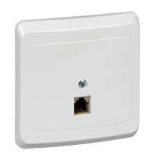 Systeme electric TELC-001B ЭТЮД С/У телефонная РОЗЕТКА, БЕЛЫЙ, Россия