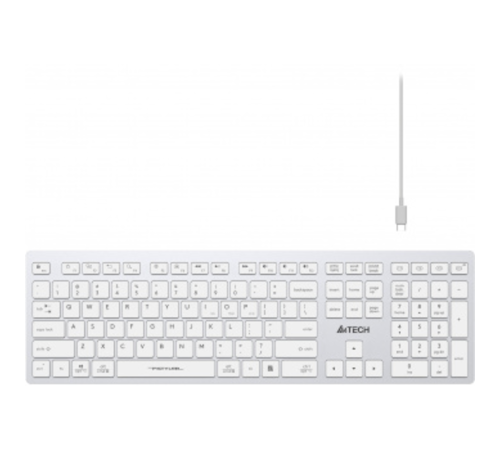 Клавиатура A4Tech Fstyler FBX50C белый USB беспроводная BT/Radio slim Multimedia (FBX50C WHITE)