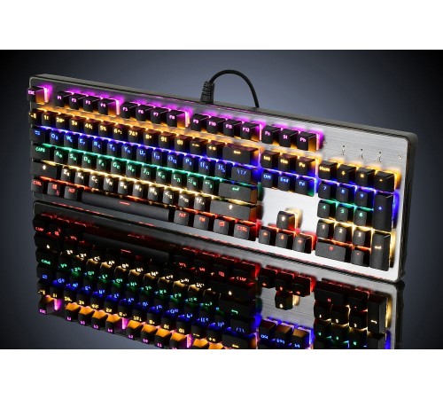 Клавиатура Оклик 970G Dark Knight механическая черный/серебристый USB for gamer LED