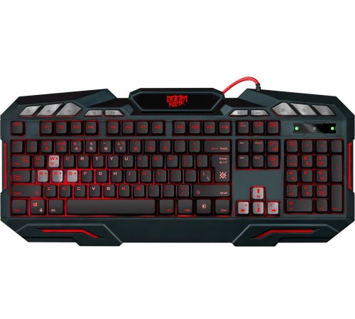 Defender Проводная игровая клавиатура Doom Keeper GK-100DL RU,3-х цветная,19 Anti-Ghost Defender Doom Keeper GK-100DL (45100)