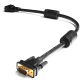 Greenconnect Кабель SVGA 7.0м чёрный, позолоченные контакты, ферритовые кольца, OD8.0mm. 15M / 15M Premium GCR-VM2VM2-7.0m, 28/28 AWG, двойной экран Greenconnect VGA (m) - VGA (m) 7м (GCR-VM2VM2-7.0m)