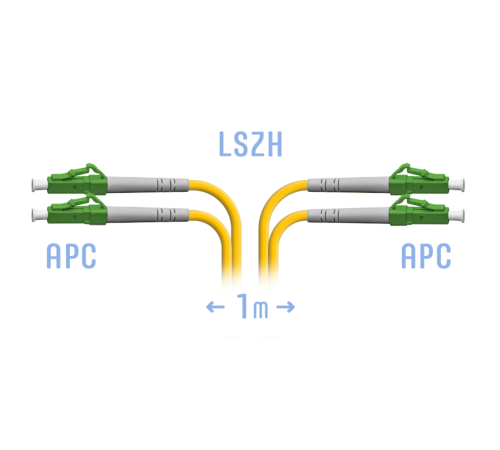 Патчкорд оптический LC/APC SM Duplex 1 метр Патчкорд оптический LC/APC SM Duplex 1 метр