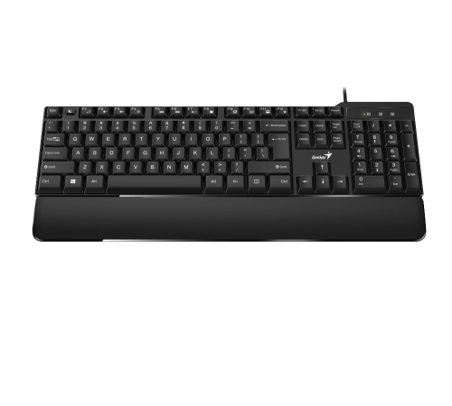 Клавиатура проводная Genius KB-100XP, черная (Black), USB, RU