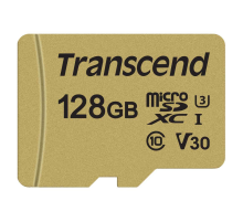 Карта памяти Transcend 128GB UHS-I U3 microSD with  Adapter, MLC