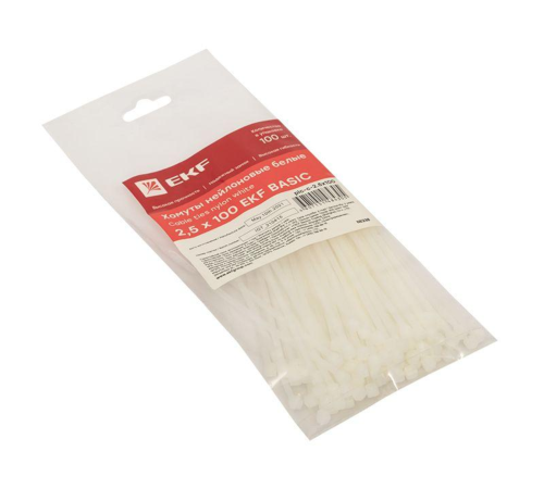 EKF plc-c-2.5x100 Хомут нейлоновый (2,5х100) (100шт.) EKF Basic