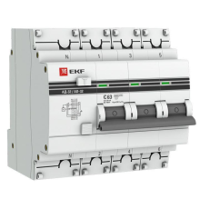 EKF DA32-63-30-4P-pro Дифференциальный автомат АД-32 3P+N 63А/30мА (хар. C, AC, электронный, защита 270В) 4,5кА EKF PROxima