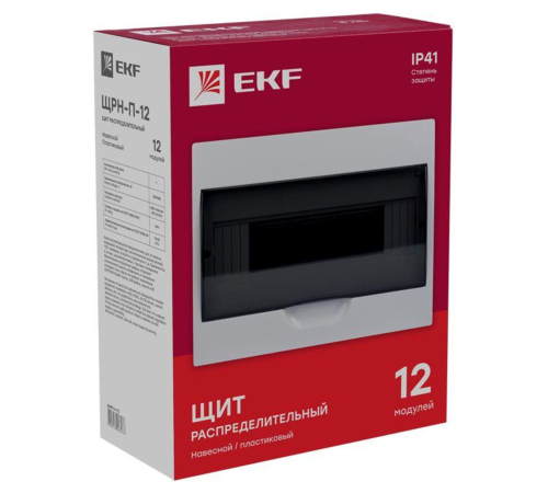 EKF pb40-n-12 Щит распред. навесной ЩРН-П-12 IP41 EKF PROxima