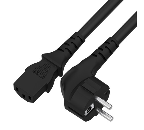 GCR Кабель питания 1.5m, Евровилка угловая - С13, 3*0,5mm, черный, GCR-54368 Greenconnect GCR-54368 GCR Кабель питания 1.5m, Евровилка угловая - С13, 3*0,5mm, черный, GCR-54368 Greenconnect GCR-54368