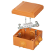 DKC FSB11404 Коробка пластиковая FS с кабельными вводами и клеммниками, IP55,100х100х50мм, 4р, 450V,6A, 4мм.кв