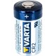 Батарейка Varta ELECTRONICS CR2 BL1 Lithium 3V (6206) (1/10/100) Varta PRIMARY LITHIUM CR2 (06206301401)