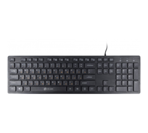 Клавиатура Oklick 520M2U черный/черный USB slim Multimedia [1061587]