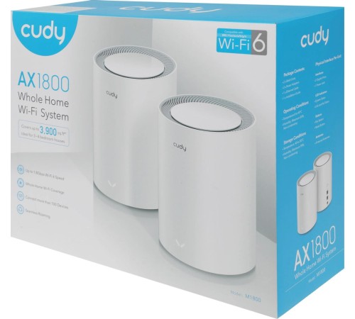 Wi-Fi Mesh-система Cudy M1800(2-Pack) Wi-Fi Mesh-система Cudy M1800(2-Pack)