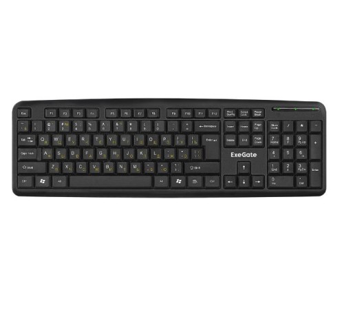Exegate EX263906RUS Клавиатура Exegate LY-331L, <USB, шнур 2м, черная, 104кл, Enter большой>, Color box Exegate EX263906RUS Клавиатура Exegate LY-331L, <USB, шнур 2м, черная, 104кл, Enter большой>, Color box