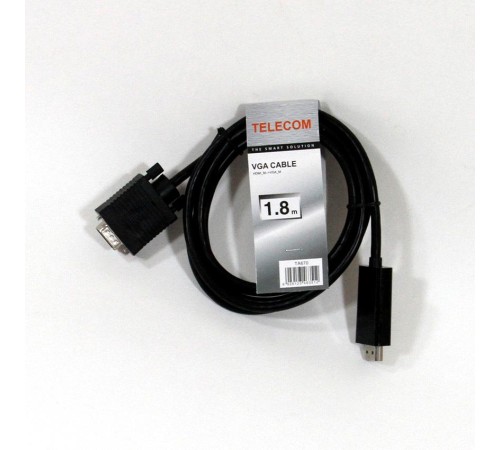 Telecom Кабель-переходник (TA670-1.8M) HDMI --> VGA_M/M 1,8м [6926123463512]