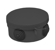 Коробка распаячная КМР-040-039 с крышкой 85х40 4 мембранных ввода IP54 черн. EKF plc-kmr-040-039-b
