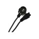 Кабель питания для ноутбуков 3-pin (угловая Евровилка) <VDE> 3G*0.5mm2 VCOM <CE022-CU0.5-3>, 3m VCOM CE022-CU0.5-3M