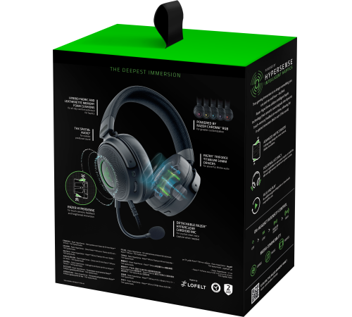 Гарнитура Kraken V3 Hypersense Razer Kraken V3 HyperSense (RZ04-03770100-R3M1) Гарнитура Kraken V3 Hypersense Razer Kraken V3 HyperSense (RZ04-03770100-R3M1)