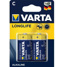 Батарейка Varta LONGLIFE LR14 C BL2 Alkaline 1.5V (4114) (2/20/200) (2 шт.) VARTA 04114101412