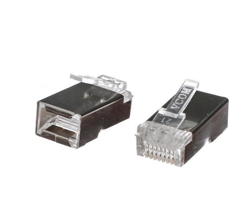 Коннекторы RJ45 8P8C для FTP кабеля 5 кат. экранированные, 20шт, VCOM <VNA2230-1/20> VCOM VNA2230-1/20