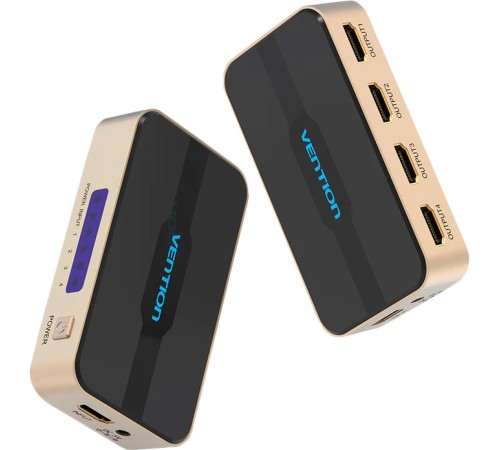 Разветвитель - сплиттер Vention HDMI 19F/4x19F на 4 монитора Разветвитель Vention HDMI 19F/HDMI 19F x 4 (ACCG0)