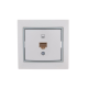 Розетка компьютерная 1-м СП Mira RJ45 бел./сер. LEZARD 701-0215-139