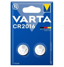 Батарейка Varta ELECTRONICS CR2016 BL2 Lithium 3V (6016) (2/20/200) Varta PRIMARY LITHIUM CR2016 (06016101402)
