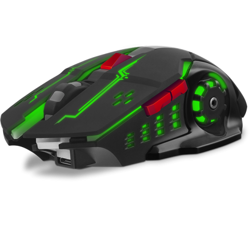 Игровая мышь SVEN RX-G930W (бесшумн. кл., 5+1кл. 800-2400 DPI, ST, подсв., игров. упак)