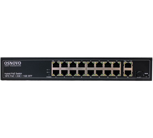 Коммутатор Osnovo SW-61621(300W) неуправляемый Коммутатор Osnovo SW-61621(300W) неуправляемый