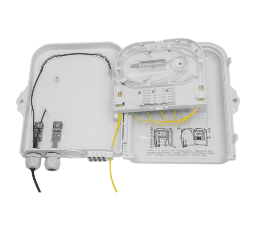 Коробка распределительная оптическая SNR-FTTH-FDB-08J Коробка распределительная оптическая SNR-FTTH-FDB-08J