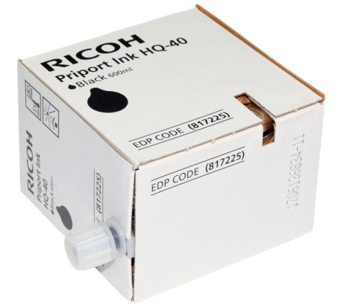 Чернила для дупликатора тип HQ40 черные (5 картриджей*600мл) Ricoh 817225