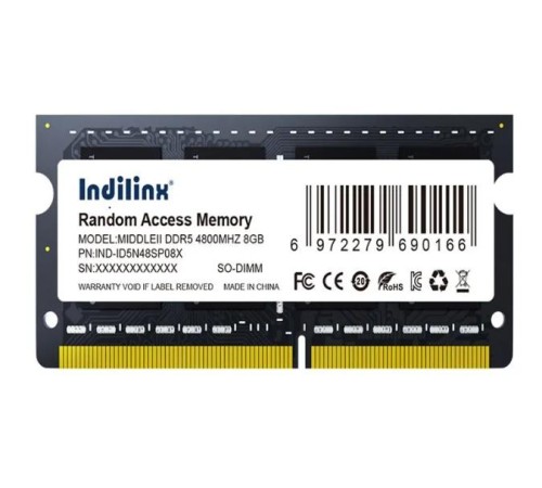 Память Indilinx DDR 5 SO-DIMM 8Gb 4800MHZ (IND-ID5N48SP08X)