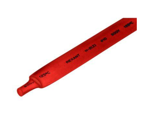 Трубка термоусадочная 10.0/5.0 1м красн. REXANT 21-0004