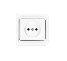 Розетка 1-м СП Валери 16А IP20 без заземл. бел. UNIVersal В0022