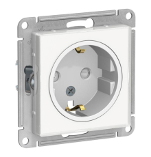 Systeme electric ATN200145 ATLASDESIGN РОЗЕТКА с заземлением со шторками, 16А, механизм, БЕЛЫЙ