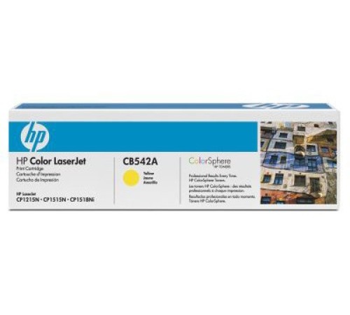 Картридж лазерный HP 125A CB542A желтый (1400стр.) для HP CLJ CP1215/CP1515/CP1518 Картридж лазерный HP 125A CB542A желтый (1400стр.) для HP CLJ CP1215/CP1515/CP1518