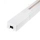 Шинопровод белый 2м PTR 2M-WH с токоподводом и заглушкой Jazzway JazzWay 5010727