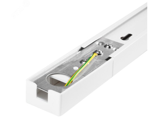 Шинопровод белый 2м PTR 2M-WH с токоподводом и заглушкой Jazzway JazzWay 5010727
