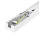 Шинопровод белый 2м PTR 2M-WH с токоподводом и заглушкой Jazzway JazzWay 5010727