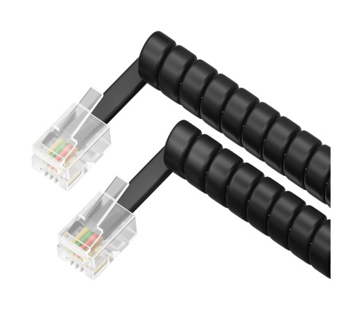 Greenconnect Телефонный шнур витой для трубки 1.0m, RJ9 4P4C (джек) черный, GCR-50963 Greenconnect RJ9 - RJ9 1м (GCR-50963) Greenconnect Телефонный шнур витой для трубки 1.0m, RJ9 4P4C (джек) черный, GCR-50963 Greenconnect RJ9 - RJ9 1м (GCR-50963)
